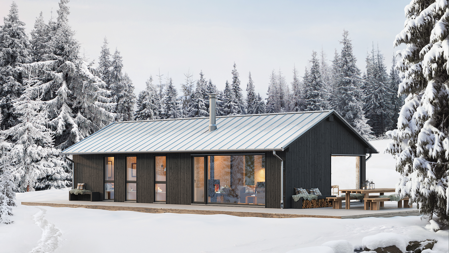 Fjellhus på 75 kvm